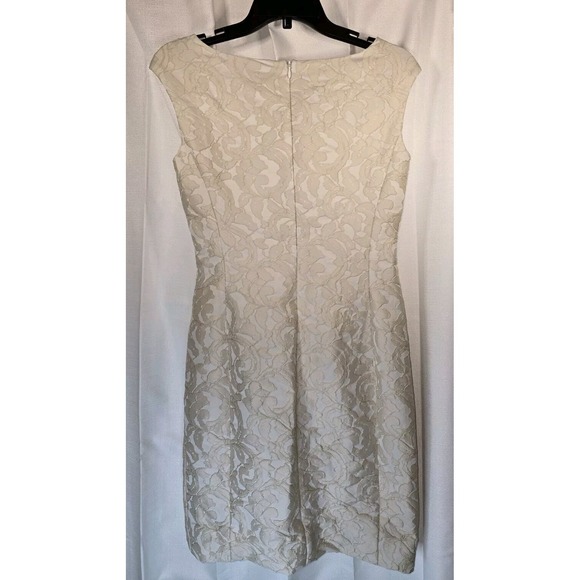 Ralph Lauren Women's Cream / Ivory Sleeveless‎ Dress Size 2 Green Tag - Picture 3 of 6